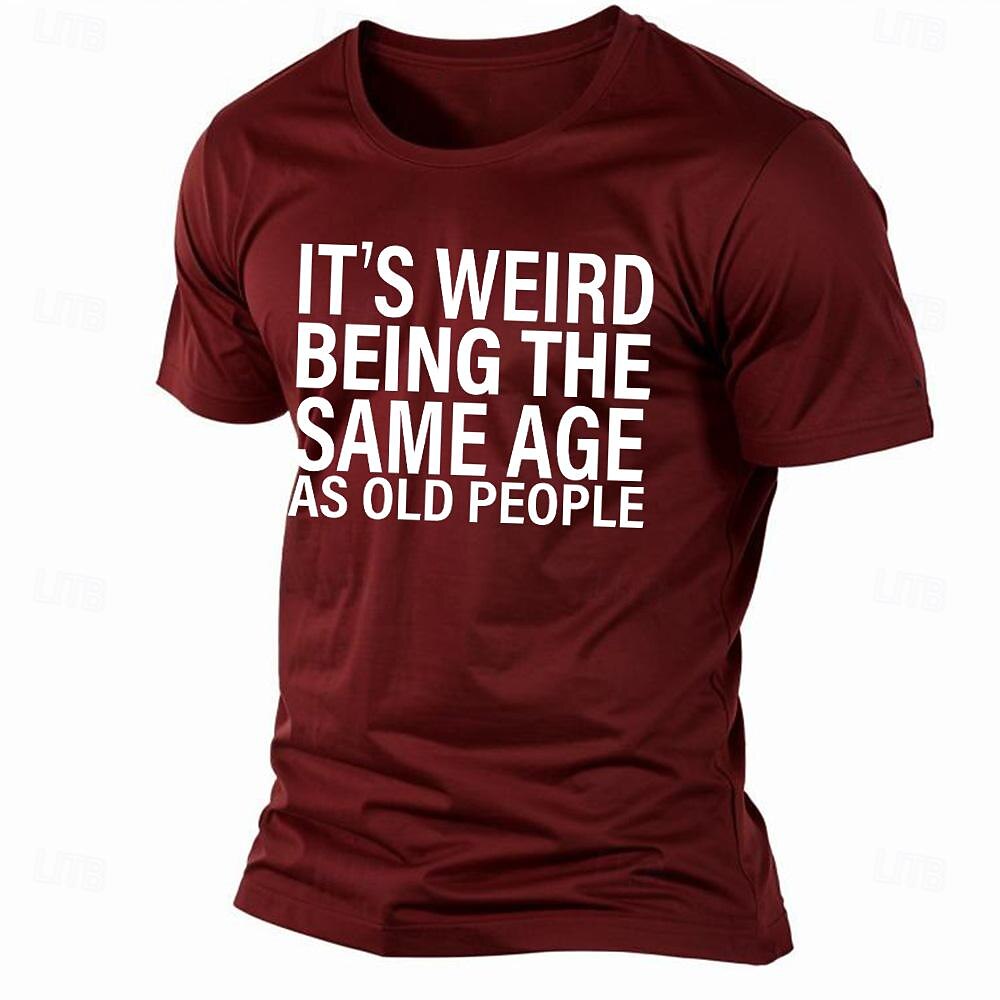 Homens Letra Estampas Abstratas Camiseta Camisetas gráficas Algodão Manga Curta Gráfico Camisa Preto Branco Rosa Camiseta confortável Ao ar livre Rua Roupas de estilistas de 2025 por $15.99 –P5