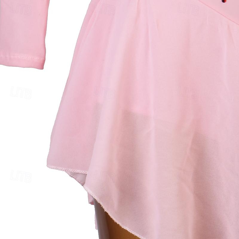 Dance Salsa Latin Dance Dress Rhinestone Women's Performance Training Long Sleeve High Spandex Tulle 2026 - $180.99 –P5