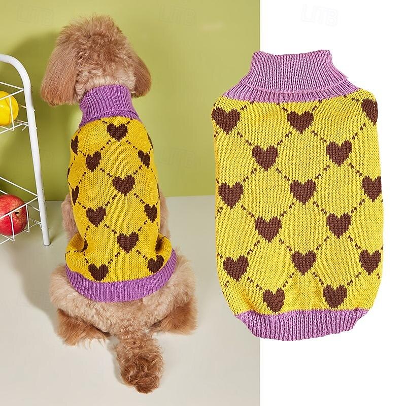 Hunder Katter Gensere Jumper søt stil Fritid Vinter Varm Pustende Myk Vaskbar Bekvem utendørs Fritid / hverdag Hundeklær for Bichon Frisé Pommeran ungt kjæledyr Sommerfugl Small 2025 - $26.99 –P2