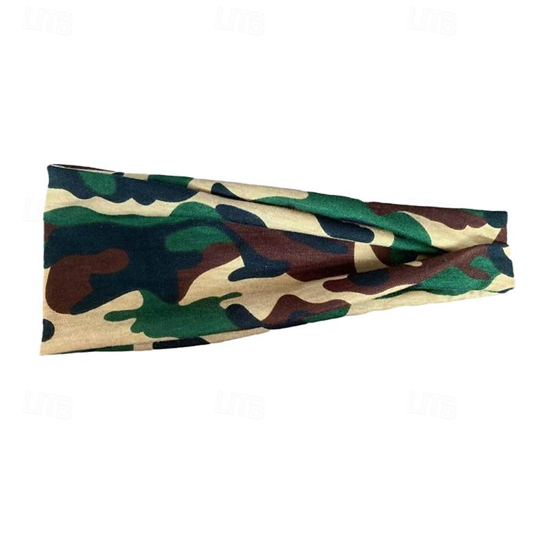 Printed Sports Headband Yoga Headband Headband Sweat Absorbing Band Anti Sweat Women s Wide Brimmed Headscarf Headwear 2025 - $6.99 –P38