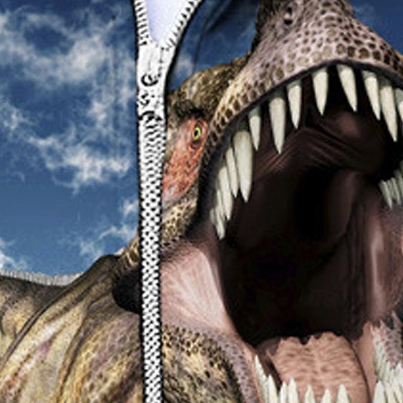 Pojkar 3D Dinosaurie Huvtröja Kappa Ytterkläder Långärmad Höst Vinter Aktiv Streetwear Häftig Polyester Barn 3-12 år Blixtlås Gata Dagligen Normal 2025 - $18.49 –P5
