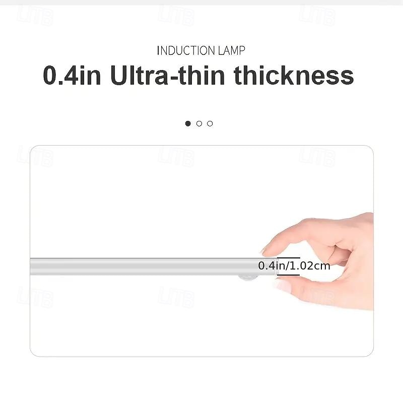 2025年 モーションセンサーアンダーキャビネットライト 3 色温度ワイヤレス USB 充電式常夜灯屋内クローゼットライト磁気カウンター下照明器具キッチンキャビネットワードローブ階段照明  コレクション – $16.49 –P8