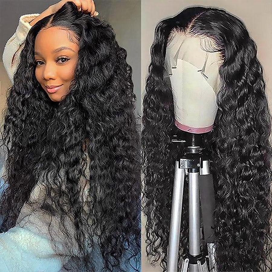 Parrucca in pizzo trasparente 6x6, parrucca in pizzo di capelli umani di colore naturale, onda profonda, densità 180% per donne nere del 2025 a $218.99 –P3