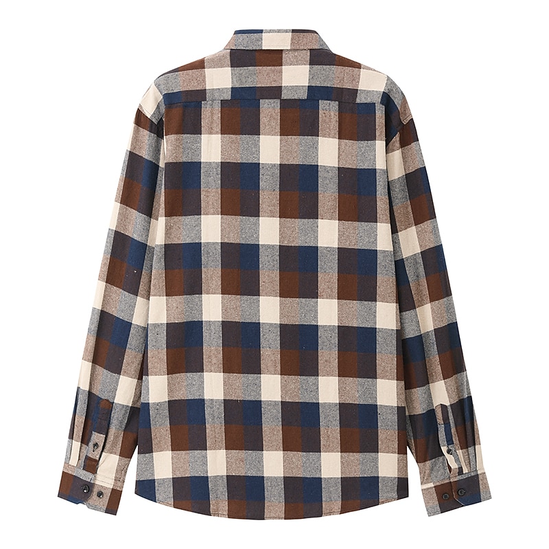 Herren Oberhemd Kariertes Hemd trachtenhemd Kragenhemd Knopfhemd Schottenstoff Hochzeit Arbeitskleidung A B C E Langarm Kragen Frühling Winter Bekleidung Button-Down 2025 - $30.99 –P2