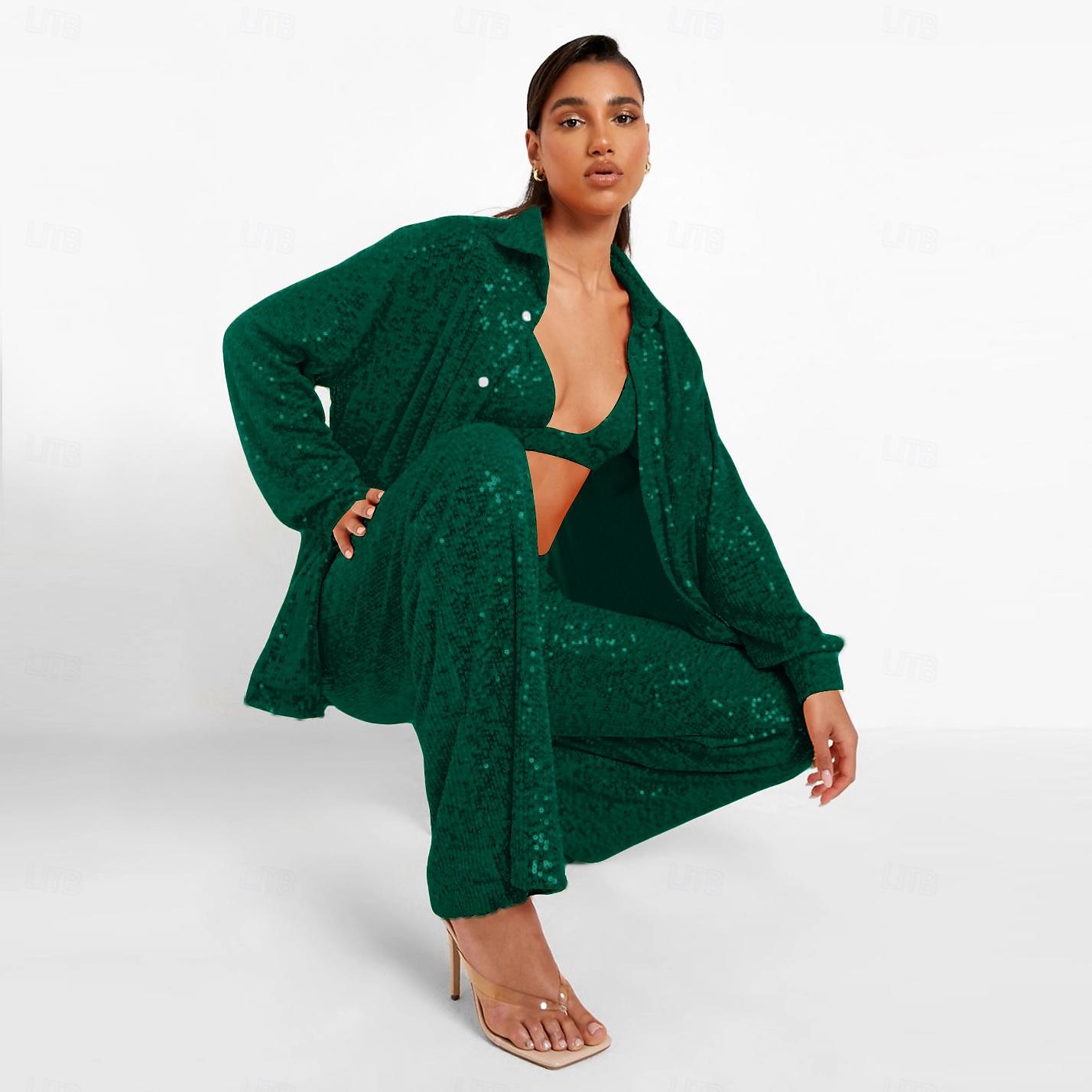 Retrò Vintage Disco Anni '80 Pantaloni Abiti Camicia Per donna Feste Club Parata dell'Orgoglio Adulti Primavera & Estate del 2025 a $17.49 –P13