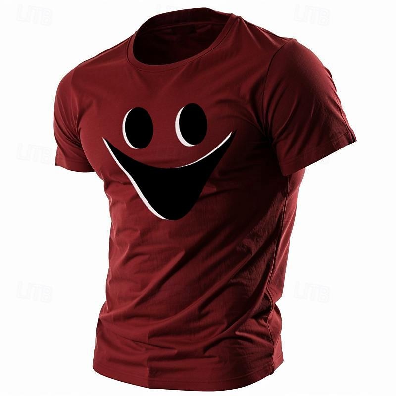 Муж. Смешной Футболка Полиэстер С короткими рукавами Графика Рубашка Армейский зеленый / Оливковый Армейский зеленый + черный Черный 1 Удобная футболка Для спорта и активного отдыха Праздники 2025 - $17.99 –P7