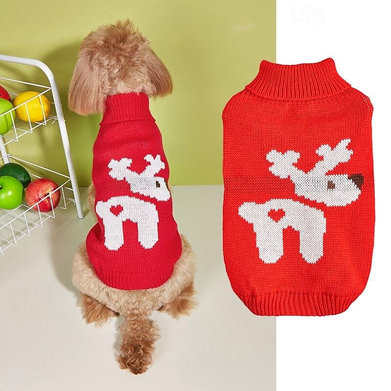 2025年 犬用 猫用 セーター ジャンパー かわいいスタイル カジュアル 冬 ウォーム 高通気性 ソフト 洗濯可 快適 アウトドア カジュアル／普段着 犬服 for ビジョンフリーゼ ポメラニアン 赤ちゃんサイズ パピヨン Small  コレクション – $26.99 –P7