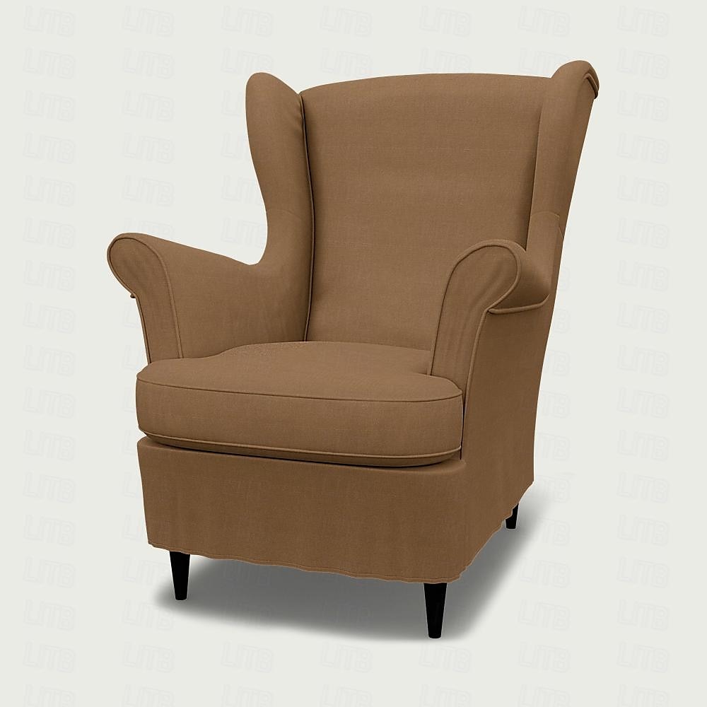 Capa de Cadeira Wingback em Linho com Capa de Braço Lavável à Máquina Secável de 2025 por $209.59 –P10