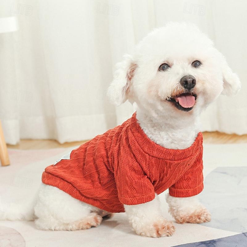 Cane Gatto Maglione Moda Carino Inverno Caldo Morbido Lavabile Confortevole All'aperto Sportivo Abbigliamento per Cani for Bichon Frisé Barboncino Volpino di Pomerania Cucciolo Papillon del 2025 a $20.99 –P2