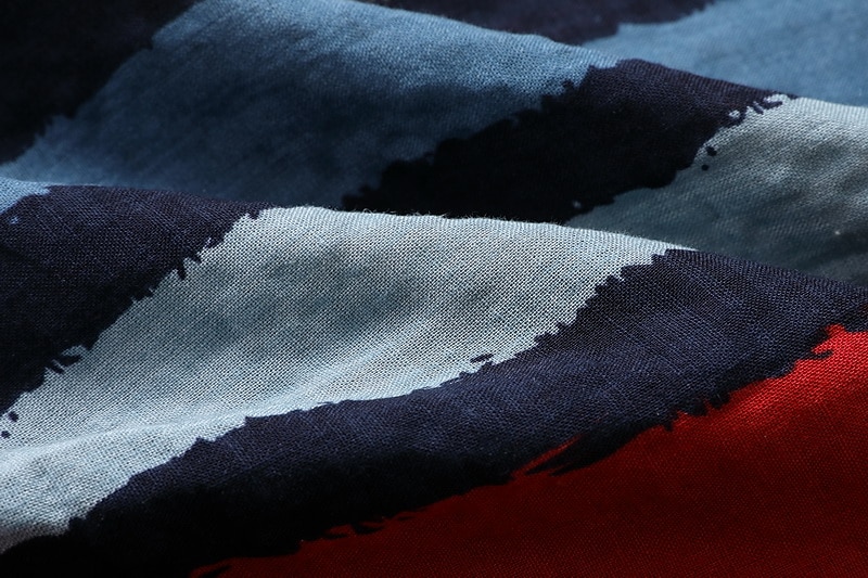 Herren Übergröße Schlafanzug Morgenmantel Nachtwäsche Schlafanzüge 1 Stück Streifen Muslim Täglich Baumwollmischung Komfort Atmungsaktiv Tasche Frühling & Herbst Fotofarbe Blau 2025 - $24.99 –P9