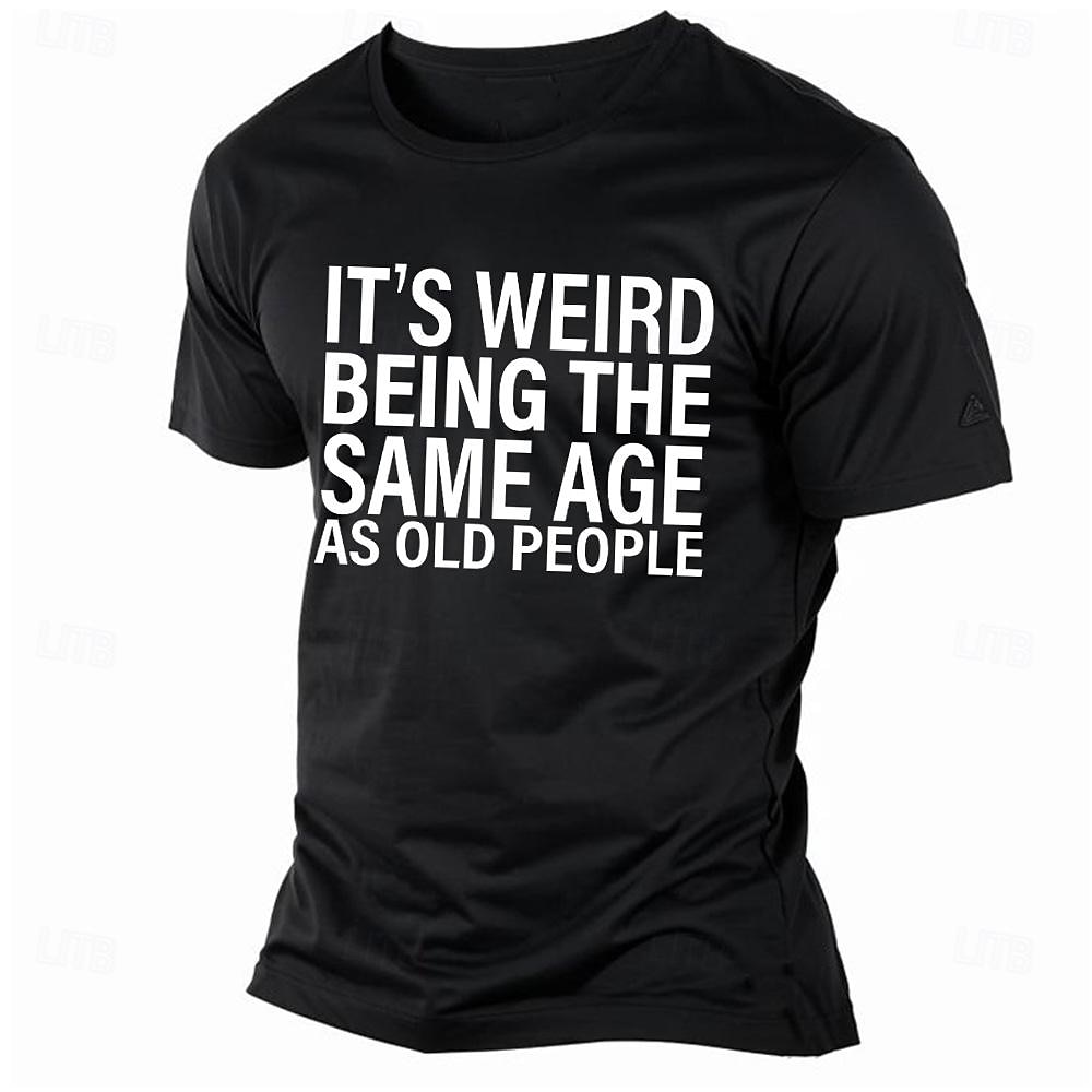 Homens Letra Estampas Abstratas Camiseta Camisetas gráficas Algodão Manga Curta Gráfico Camisa Preto Branco Rosa Camiseta confortável Ao ar livre Rua Roupas de estilistas de 2025 por $15.99 –P6