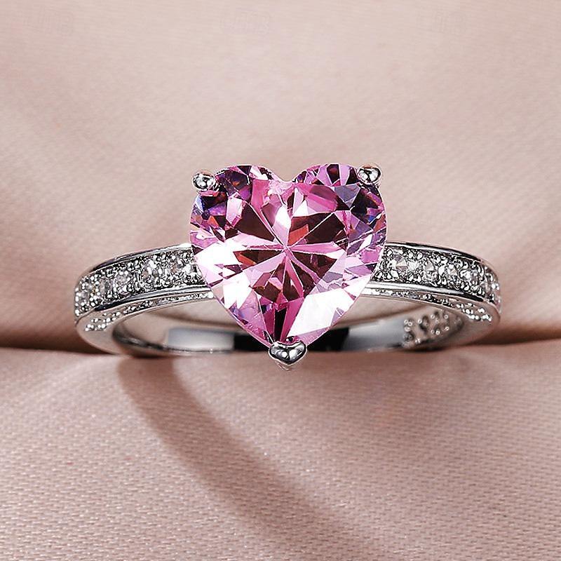 Ring Hochzeit Klassisch Rosa Kupfer Klassisch Geburtssteine Süß 1 Stück Opal 2025 - $11.99 –P3