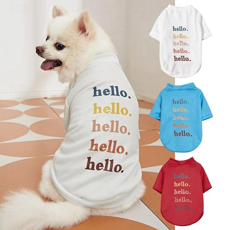 Hund Katt T-shirt söt stil Ledigt Vinter Andningsfunktion Mjuk Tvättbar Bekväm Utomhus Ledigt / vardag Hundkläder for Bichon Frisé Pommeran valpen eller det lilla husdjuret Fjäril Small 2025 - $22.99 –P1
