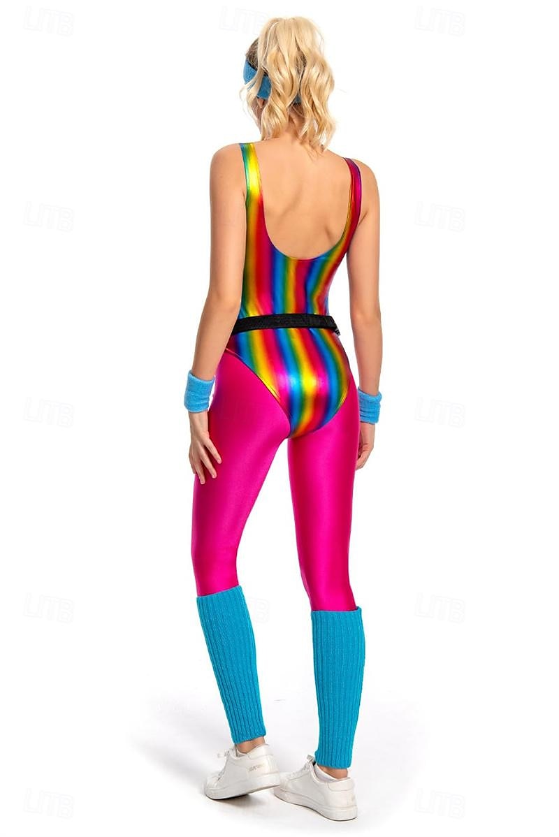 metallinen Jaren '80 Glanzend latex patent One Piece PU-leer Babypakje  Dames Carnavalskostuum Halloween Carnaval Maskerade Feest / Uitgaan Vrijgezellenfeest Prideparade Volwassenen Beenwarmers Tas 2025 - $47.99 –P4