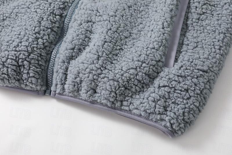 női cipzáras pulóver gyapjú kabát vintage teddy sherpa gyapjú egyszínű valentin nap utcai alkalmi v nyak cipzáras zseb hosszú ujjú rózsaszín kék zöld szürke ősz & téli 2025 - $38.99 –P6