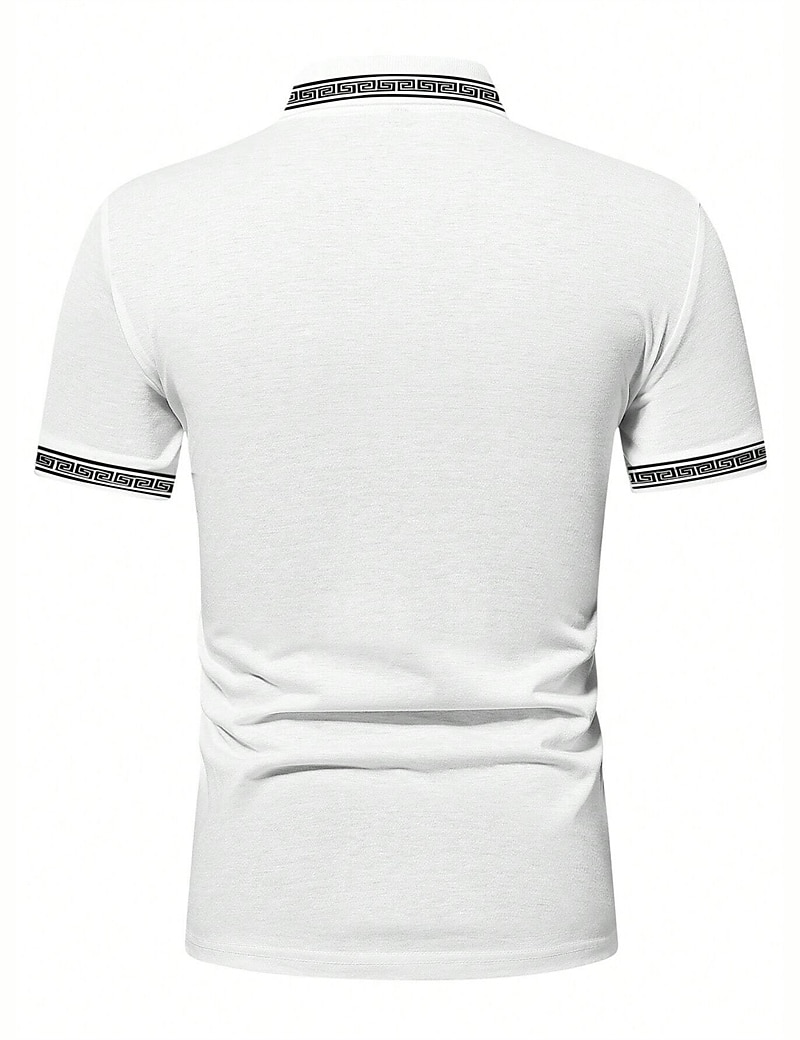 Herren Poloshirt Polos mit Knöpfen Casual Sport Kargen Kurzarm Modisch Basic Farbblock Patchwork Sommer Regular Fit Schwarz Armeegrün Burgunderrot Marinenblau Beige Poloshirt 2025 - $17.99 –P8