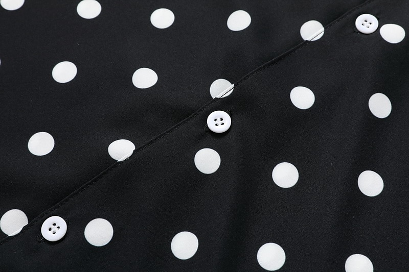 Herre Skjorte Sommerskjorte Hawaii skjorte Skjorte med knapper Svart Rosa Langermet Polkadotter Aftæpning utendørs Gate Knapp ned Klær Polyester Mote Fritid Pustende Bekvem 2025 - $21.99 –P4