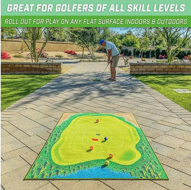 Golf Battle Royale,Golf Game Mat Bucket Golf Yard Game Golf Training Aid Equipment, Golf Simulat Outdoor Games for Adults 2024 - $23.99 –P3