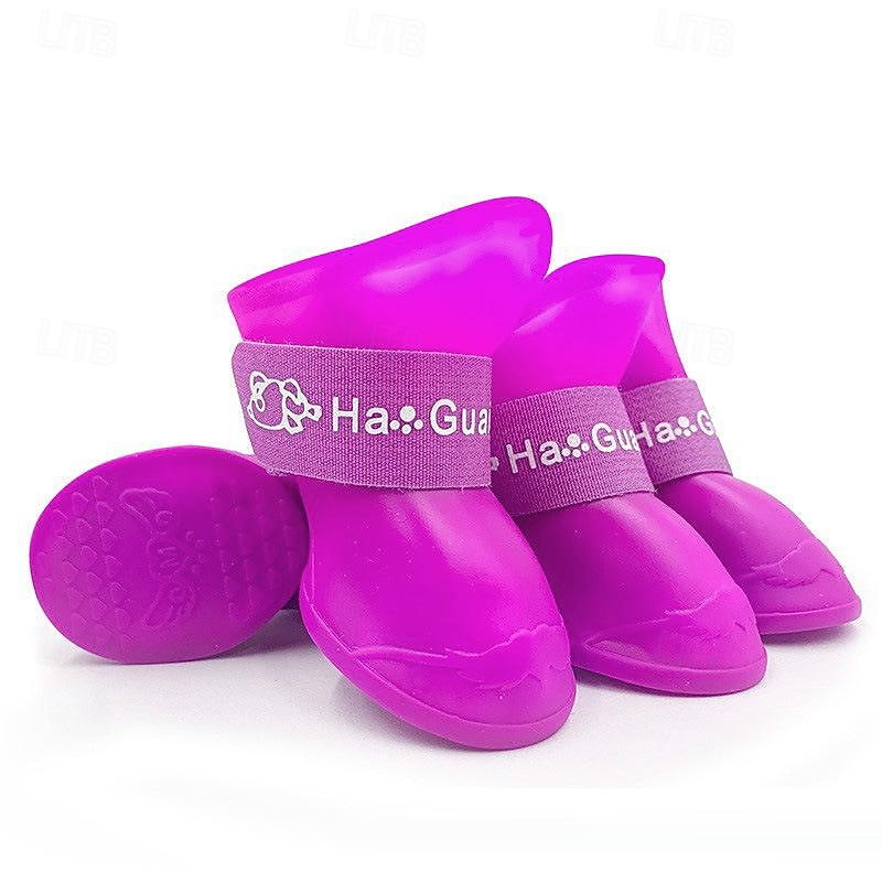 Dog Boots / Shoes Anti-Slip Sports & Outdoors Waterproof Solid Colored For Pets PVC Black 2026 - $22.99 –P8