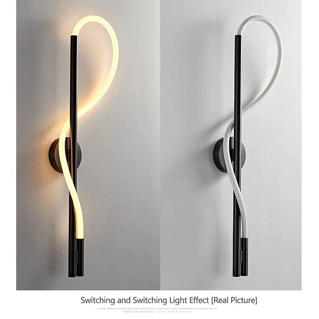 Led Silicone Wall Lamp Woven Texture Pure Silicone 360-Degree Light Interior Decoration Wall Lamp DIY Modeling Wall Lamp Suitable for Bedroom Study Living Room Asle 3000K Warm White 2025 - $82.99 –P8