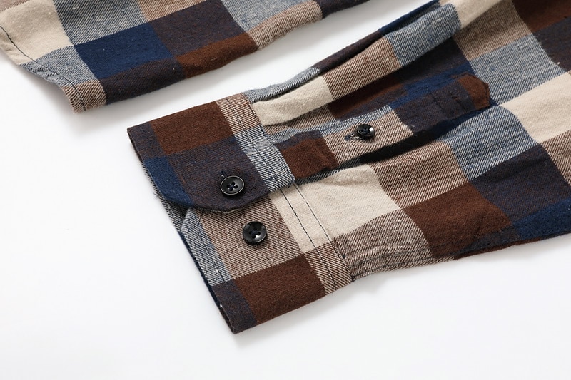 Herren Oberhemd Kariertes Hemd trachtenhemd Kragenhemd Knopfhemd Schottenstoff Hochzeit Arbeitskleidung A B C E Langarm Kragen Frühling Winter Bekleidung Button-Down 2025 - $30.99 –P8