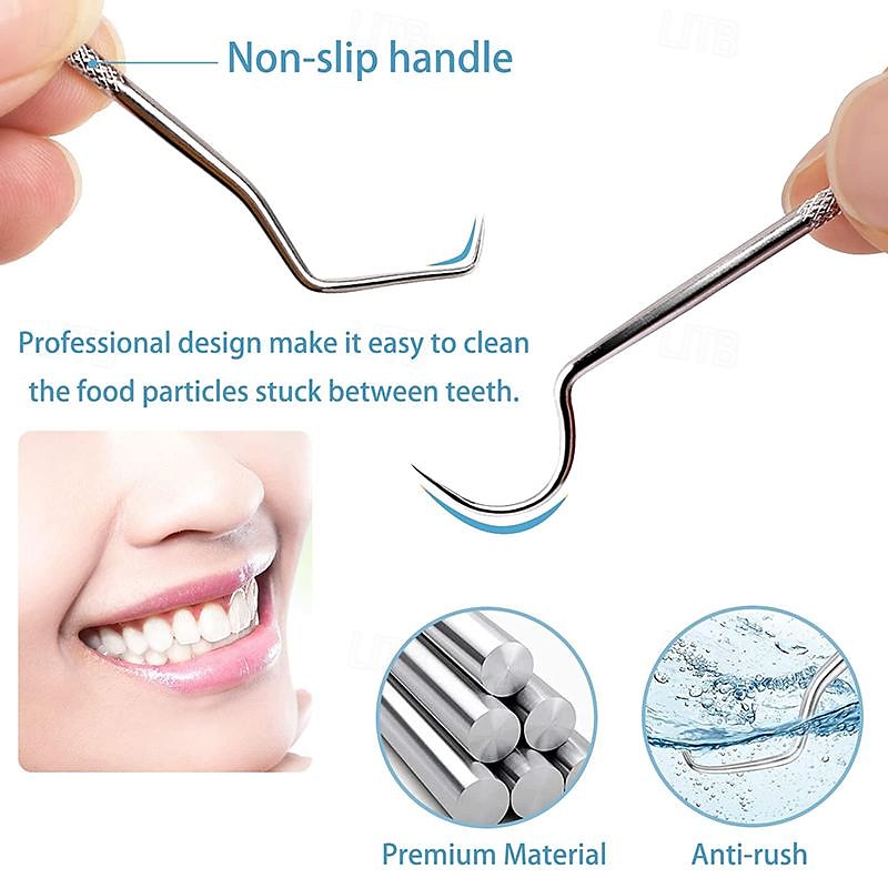 Portable Stainless Steel Toothpicks Pocket Set Reusable Metal Toothpicks Cleaning Kit with Holder for Outdoor Picnic Camping Traveling 2025 - $7.99 –P4