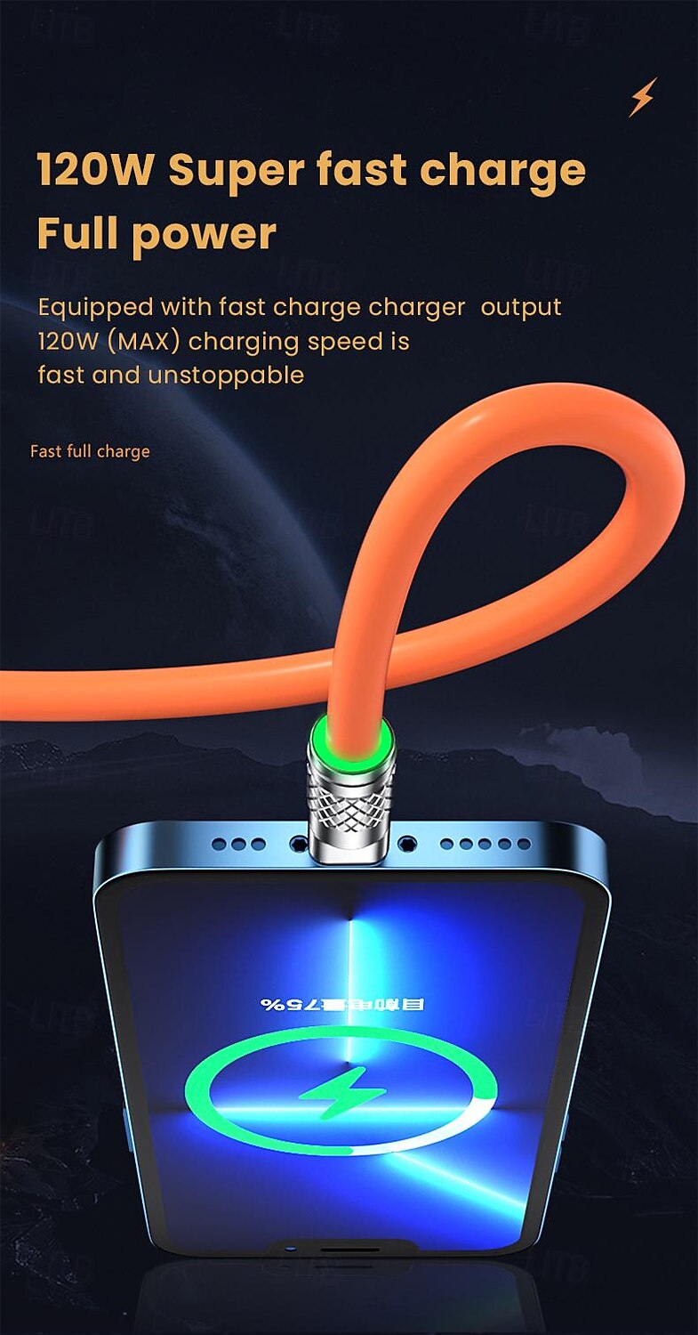 Multi-Ladekabel USB A auf Lightning / Mikro / USB C 2.1 A Ladekabel 3 in 1 Flüssiges Kieselgel Für Samsung Xiaomi Huawei Handy-Zubehör 2025 - $11.99 –P7
