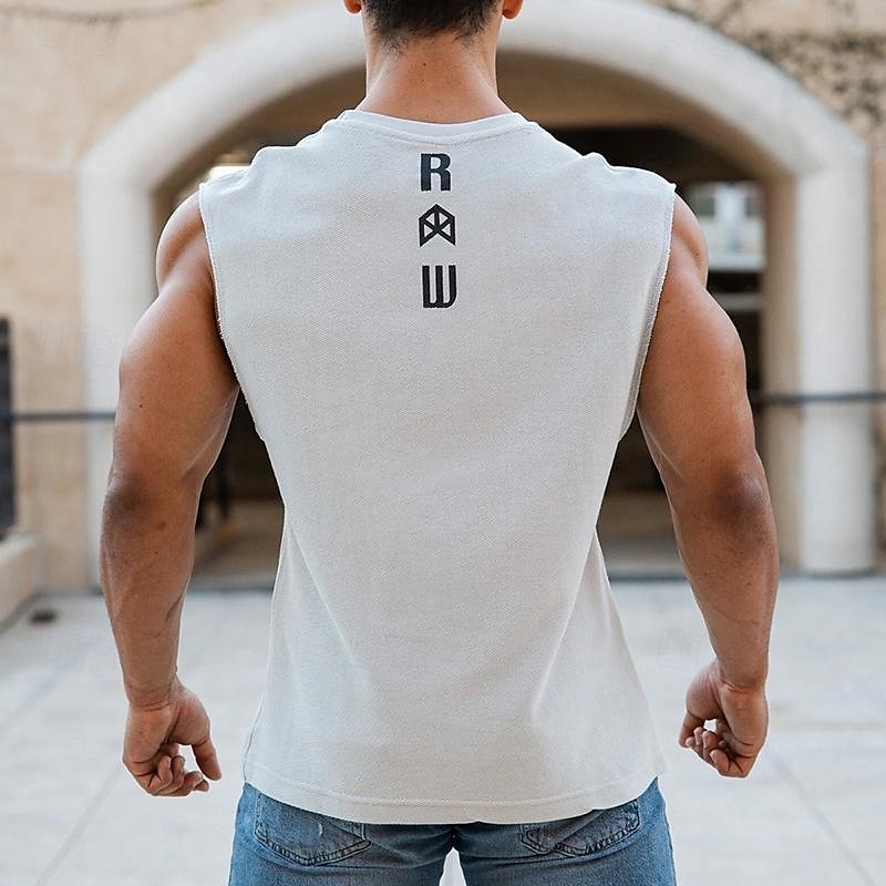 Men's Tank Top Vest Top Undershirt Sleeveless Shirt Sleeveless Crewneck Summer Color Block Fashion Designer Basic Vacation Street Going out Black White Khaki Top Tee for Men 2025 - $23.99 –P2