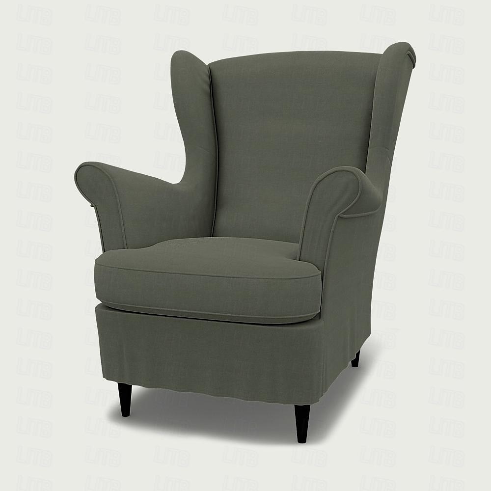 Capa de Cadeira Wingback em Linho com Capa de Braço Lavável à Máquina Secável de 2025 por $209.59 –P13