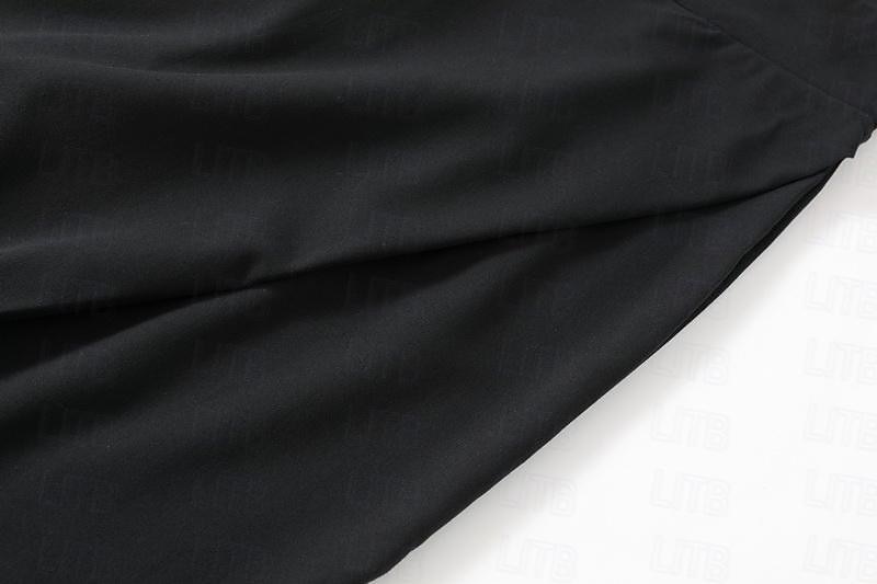 Women's Normal Dress Pants Streetwear Casual Lounge Ankle-Length Mid Waist Solid Colored Patchwork Comfort Breathable Inelastic Work Daily Black Navy Blue Gray Fall & Winter Slim 2025 - $18.99 –P4