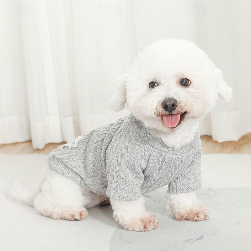 Cane Gatto Maglione Moda Carino Inverno Caldo Morbido Lavabile Confortevole All'aperto Sportivo Abbigliamento per Cani for Bichon Frisé Barboncino Volpino di Pomerania Cucciolo Papillon del 2025 a $20.99 –P14