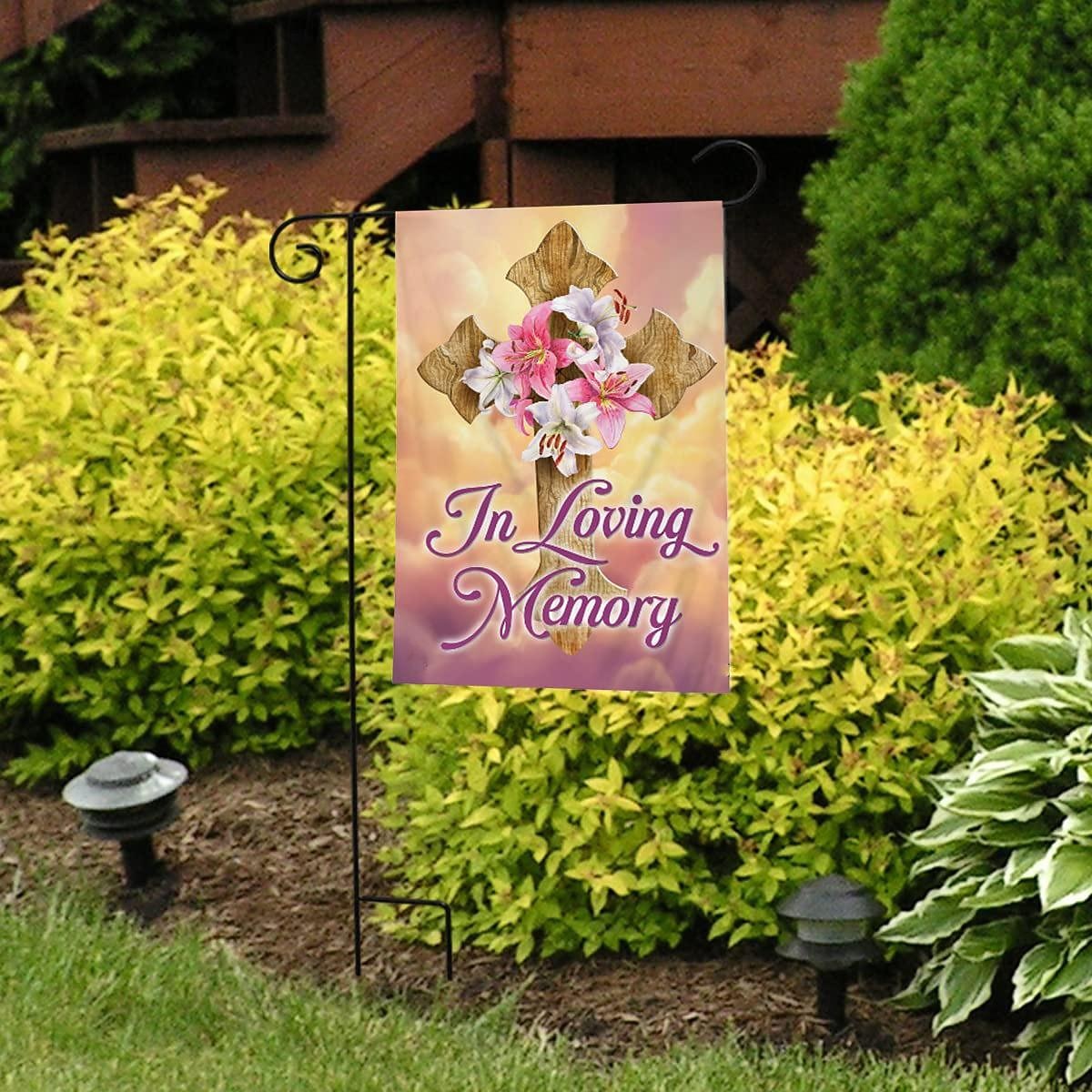 Ježíšská zahradní vlajka 12x18 palců Venkovní dekorace On vstal Vítejte Zahradní terasa vlajka Květinový dvorek vlajka Dvouruční prázdninové venkovní vlajky 1ks 2026 - $10.99 –P8