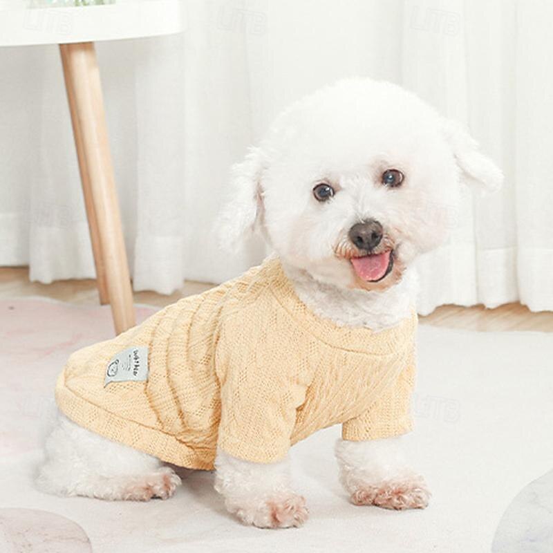 Cane Gatto Maglione Moda Carino Inverno Caldo Morbido Lavabile Confortevole All'aperto Sportivo Abbigliamento per Cani for Bichon Frisé Barboncino Volpino di Pomerania Cucciolo Papillon del 2025 a $20.99 –P8