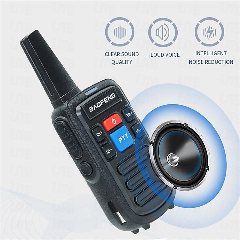 Мини-рация baofeng uhf 400-470 МГц, портативная двухдиапазонная радиостанция bf-c50, 16 каналов, дальняя связь, 5 Вт, двусторонняя радиосвязь с зарядным устройством 2025 - $51.99 –P6