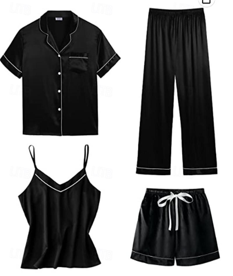 Vuxna Ensfärgat Pyjamas Nattkläder Onesie-pyjamas Kigurumi pyjamas Pyjamas För Dam Dagliga kläder Tecknad serie 2025 - $39.99 –P1