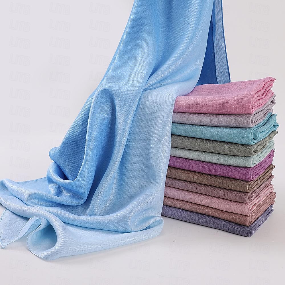 Mujer Chales Hijab Bufandas Dubai islámico árabe musulmán Ramadán Adulto Tocados 2026 - $19.49 –P22