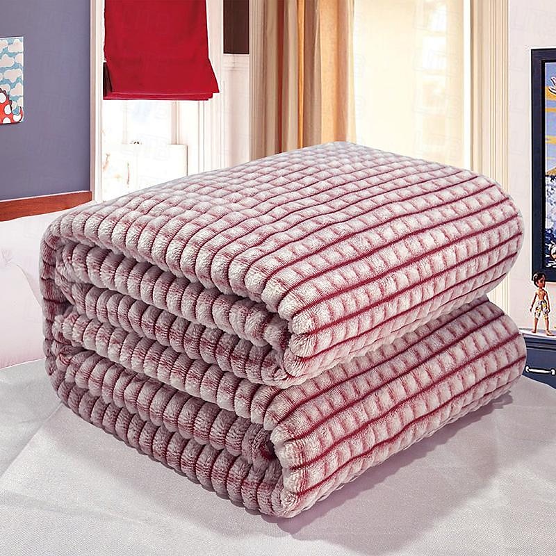 Thickened Solid Color Pineapple Checked Flannel Blanket Coral Velvet Sofa Cover Blanket Air Conditioning Blanket Nap Blanket 2025 - $8.49 –P9