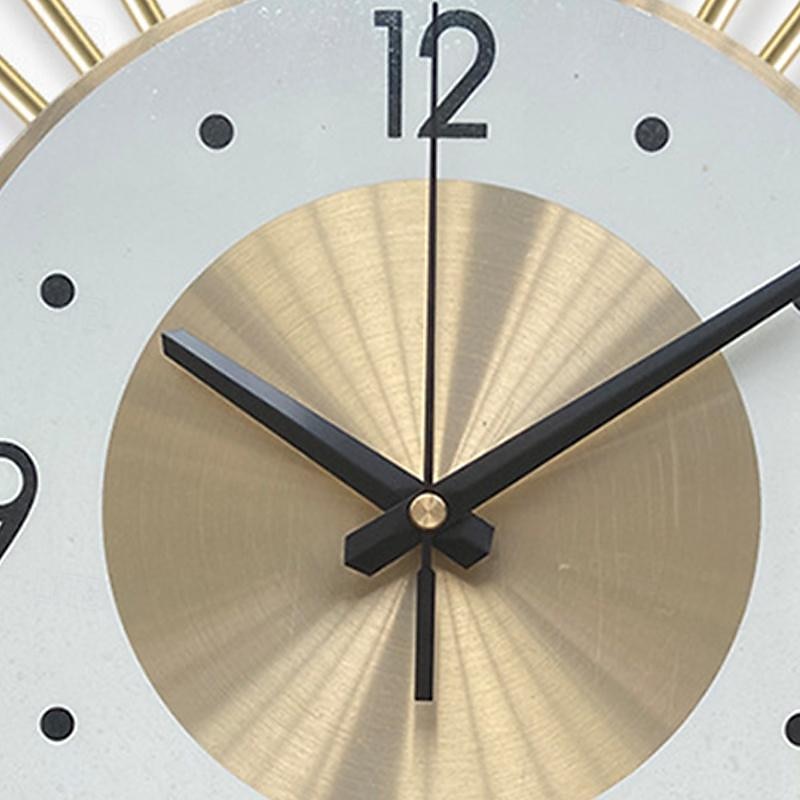 velké nástěnné hodiny kovové dekorativní polovina století tiché netikající velké hodiny moderní bytové dekorace do obývacího pokojeložnicejídelna kancelář 2026 - $126.09 –P5