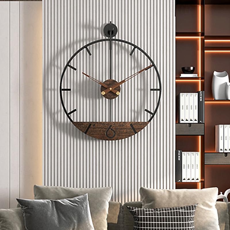 Duży zegar ścienny metalowy retro minimalistyczny nowoczesny okrągły cichy, nie tykające zegary na baterie do salonu/domu/kuchni/sypialni/biura/wystrój szkoły 2026 - $94.99 –P8