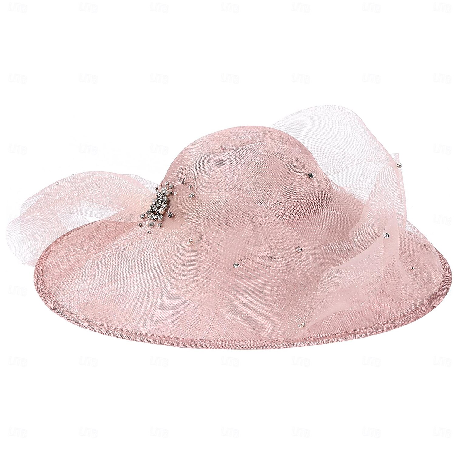 hatter lin bowler / cloche hatt solhatt topp hatt bryllup cocktail elegant britisk med rhinestone tyll hodeplagg hodeplagg 2025 - $75.99 –P5