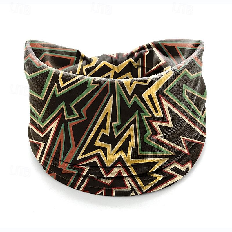 fascia stampata, foulard bohémien, fascia elastica per yoga sportiva da donna, fascia a tesa larga, accessori per capelli alla moda del 2025 a $8.49 –P14