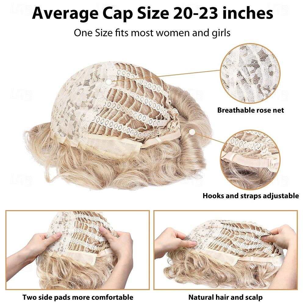 Brown Wig 1920s Lady Finger Wave Wig Vintage Brown 20s Wig Women Retro Synthetic Hair Carnival Cosplay Party Costume Wig Halloween Wigs 2026 - $18.49 –P7