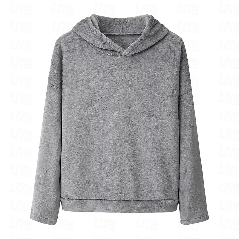 tuta da casa da donna set 2 pezzi animale gatto caldo peluche comfort casa strada quotidiano pile felpa con cappuccio manica lunga felpa con cappuccio pantaloncini elastico in vita fa casa abiti del 2025 a $25.99 –P3