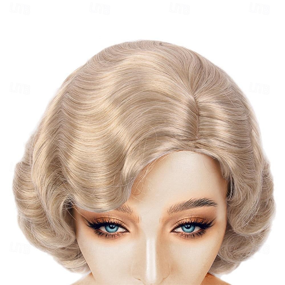 Brown Wig 1920s Lady Finger Wave Wig Vintage Brown 20s Wig Women Retro Synthetic Hair Carnival Cosplay Party Costume Wig Halloween Wigs 2026 - $18.49 –P5