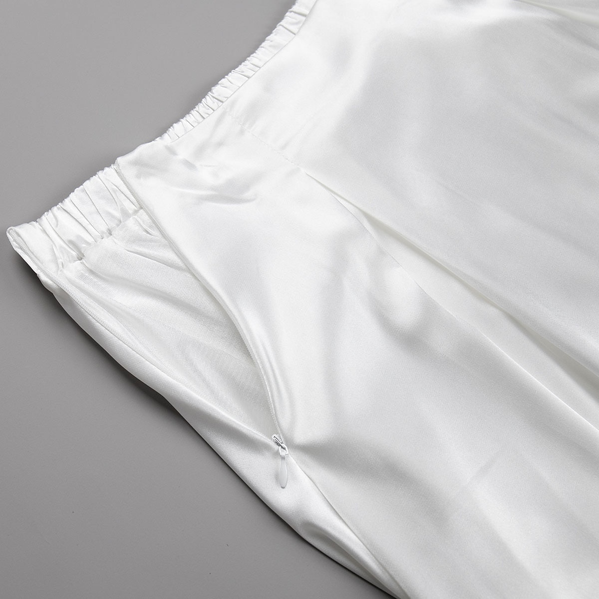 Dame الالتفاف Huske Langt skjørt Elegant Mote Maksi Høy Midje Skjørt Ensfarget Gate Daglig Svart Hvit Kakifarget Sommer Sateng 2025 - $31.99 –P20