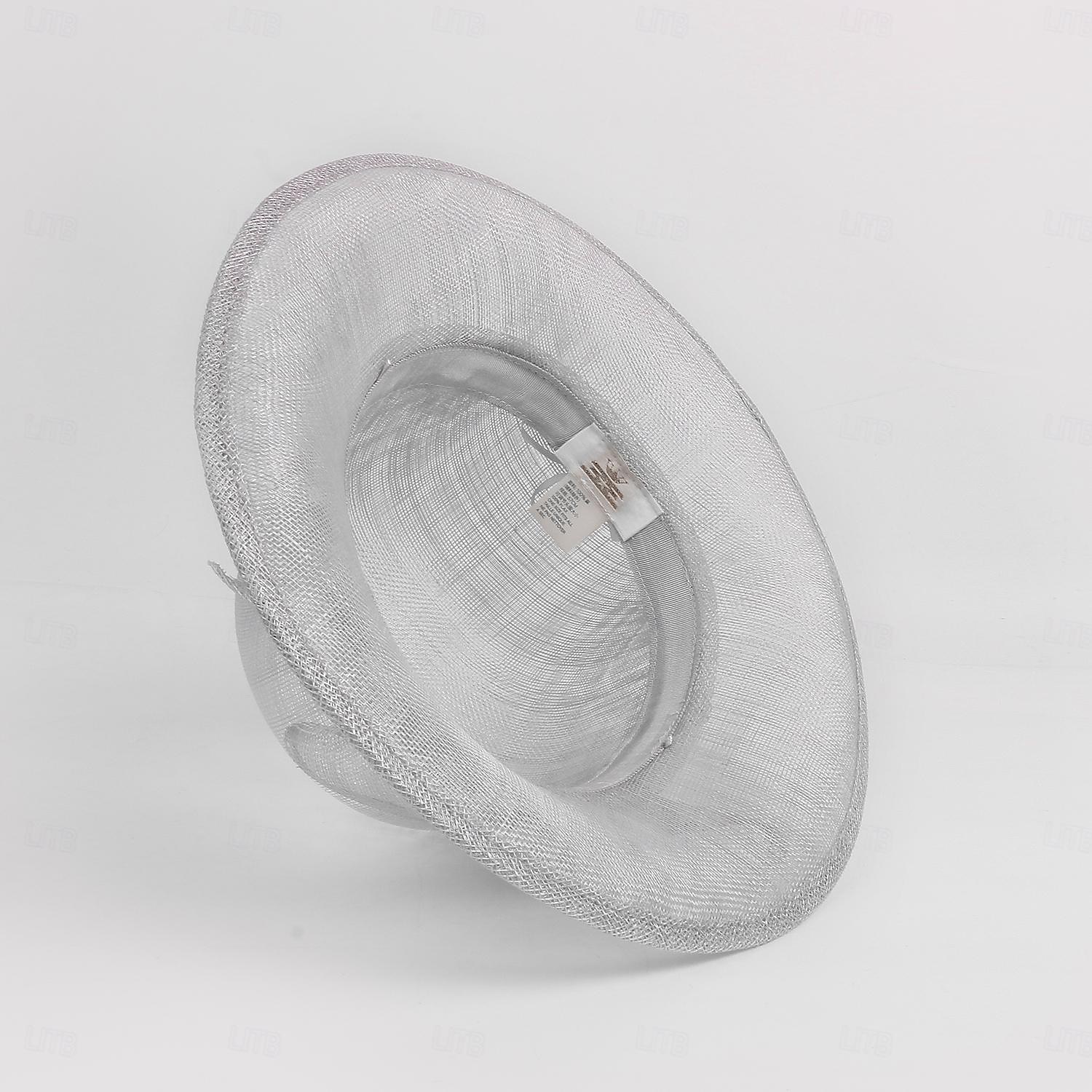 Chapeaux melon en lin/chapeau cloche, chapeau seau, chapeau de soleil, fête de thé, mariage élégant avec nœud papillon, couvre-chef de 2025 ? $49.99 –P16