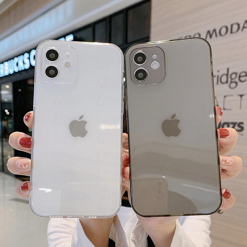 τηλέφωνο tok Για iPhone 15 Pro Max Plus iPhone 14 13 12 11 Pro Max Mini SE X XR XS Max 8 7 Plus Πίσω Κάλυμμα Πεντακάθαρη Λεπτή θήκη Διαφανής Σούπερ Λεπτό Ανθεκτική σε πτώσεις Ρετρό TPU 2025 - $14.99 –P12