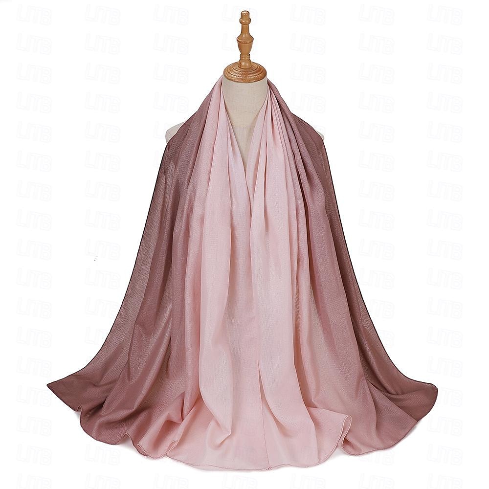 Mujer Chales Hijab Bufandas Dubai islámico árabe musulmán Ramadán Adulto Tocados 2026 - $19.49 –P6
