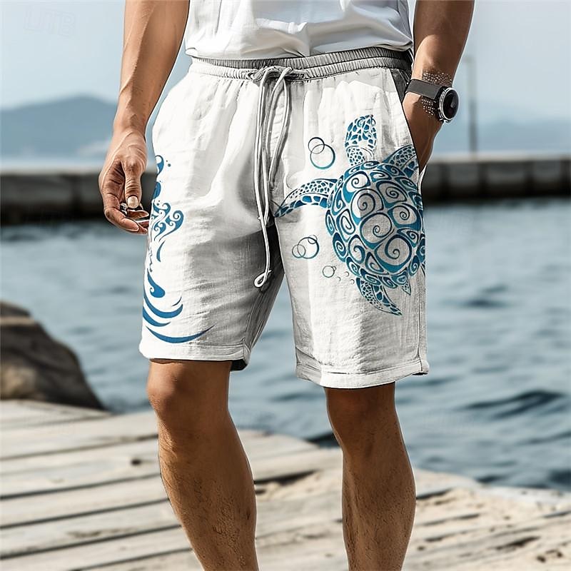 Sea Turtle Marine Life Men's Resort 3D Printed Board Shorts Swim Trunks Elastic Waist Drawstring with Mesh Lining Aloha Hawaiian Style Holiday Beach S TO 3XL 2025 - $19.99 –P6