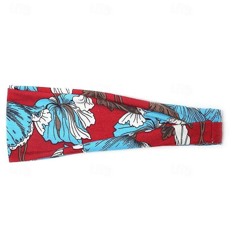 Printed Sports Headband Yoga Headband Headband Sweat Absorbing Band Anti Sweat Women s Wide Brimmed Headscarf Headwear 2025 - $6.99 –P31